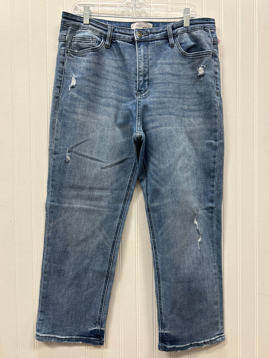 Jeans Boyfriend By Vervet In Blue Denim, Size:12
