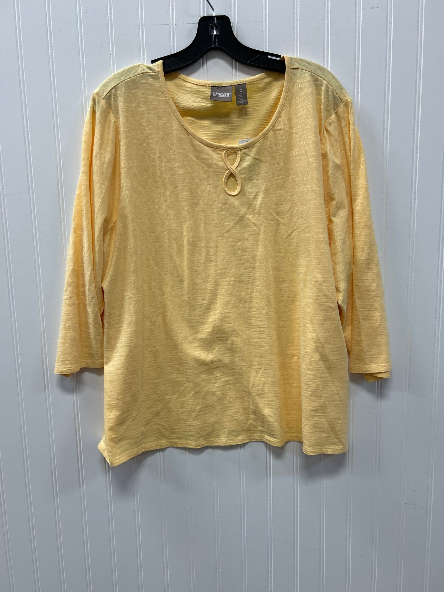 Top Ls By Chicos In Yellow, Size:Xl