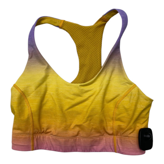 Athletic Bra By Outdoor Voices In Purple & Yellow, Size:S