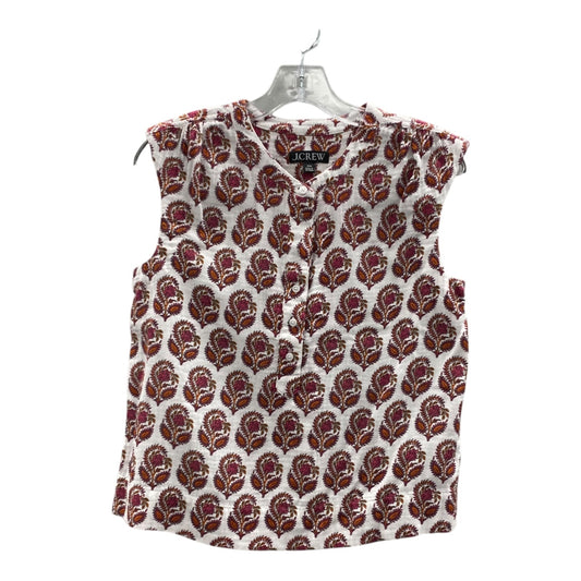 Top Sleeveless By J. Crew In Pink, Size:Xxs