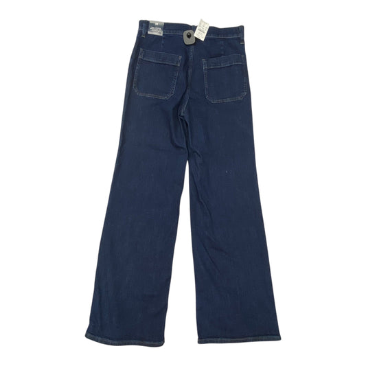 Jeans Wide Leg By J. Crew In Blue Denim, Size:6
