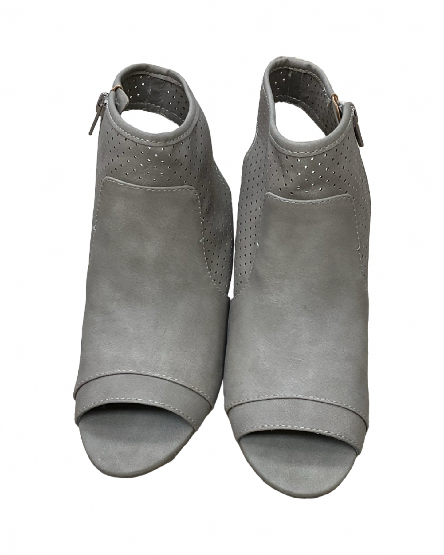 Sandals Heels Block By Ana In Taupe, Size:8
