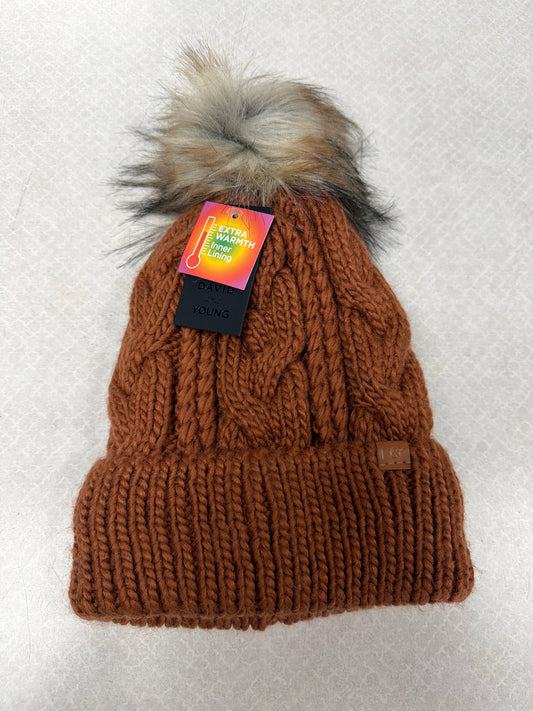 Hat Beanie By David And Young In Brown