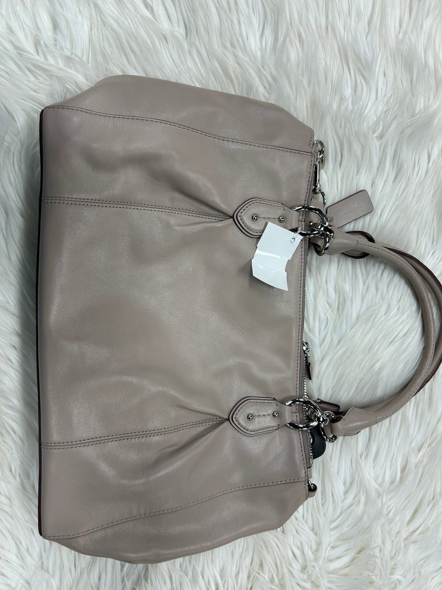 Handbag Designer By Coach In Taupe, Size:Large