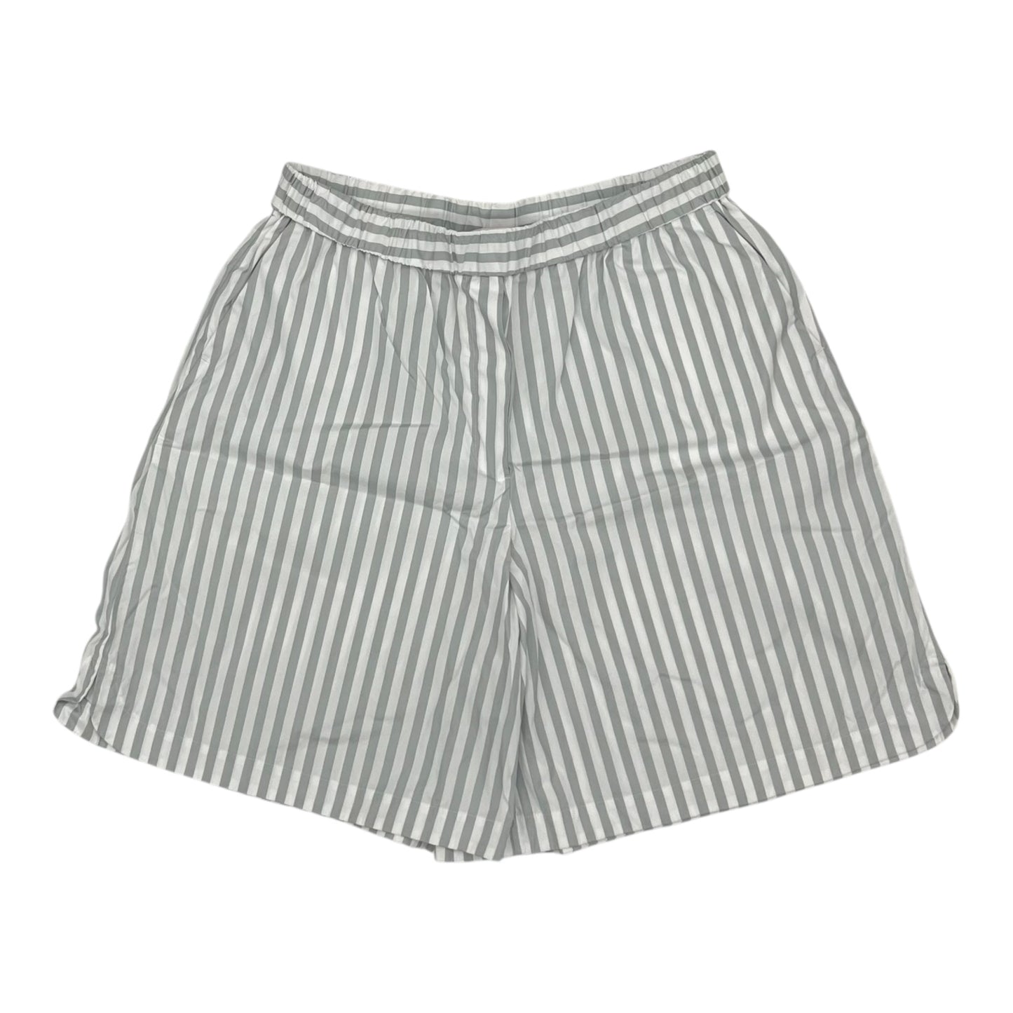 Shorts Designer By Max Mara In Blue & White, Size:16