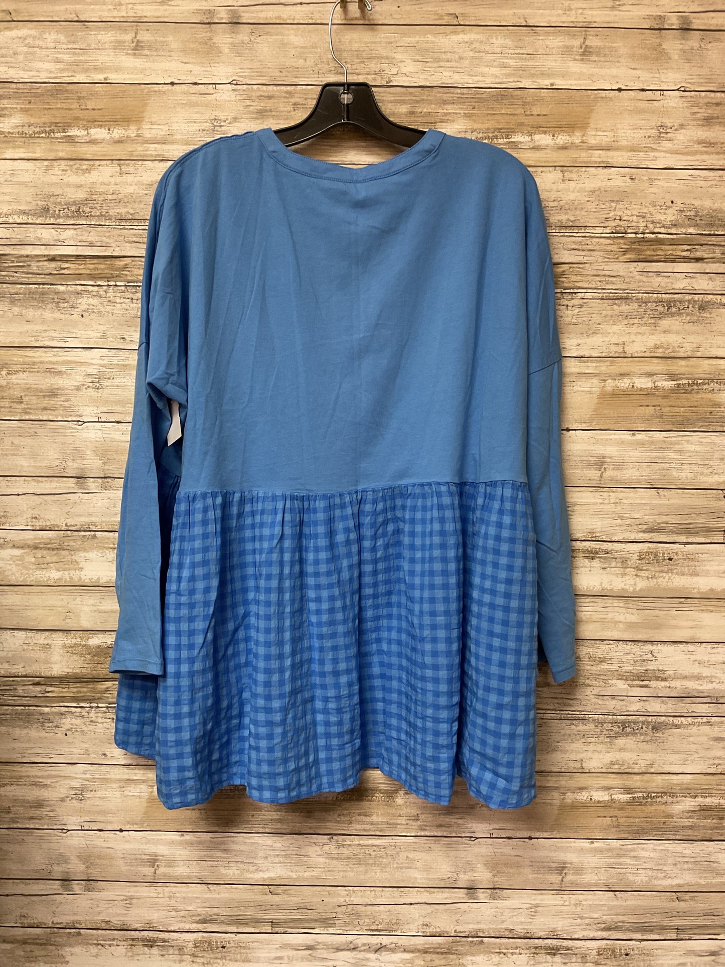 Top Ls By Pilcro In Blue, Size:Mp