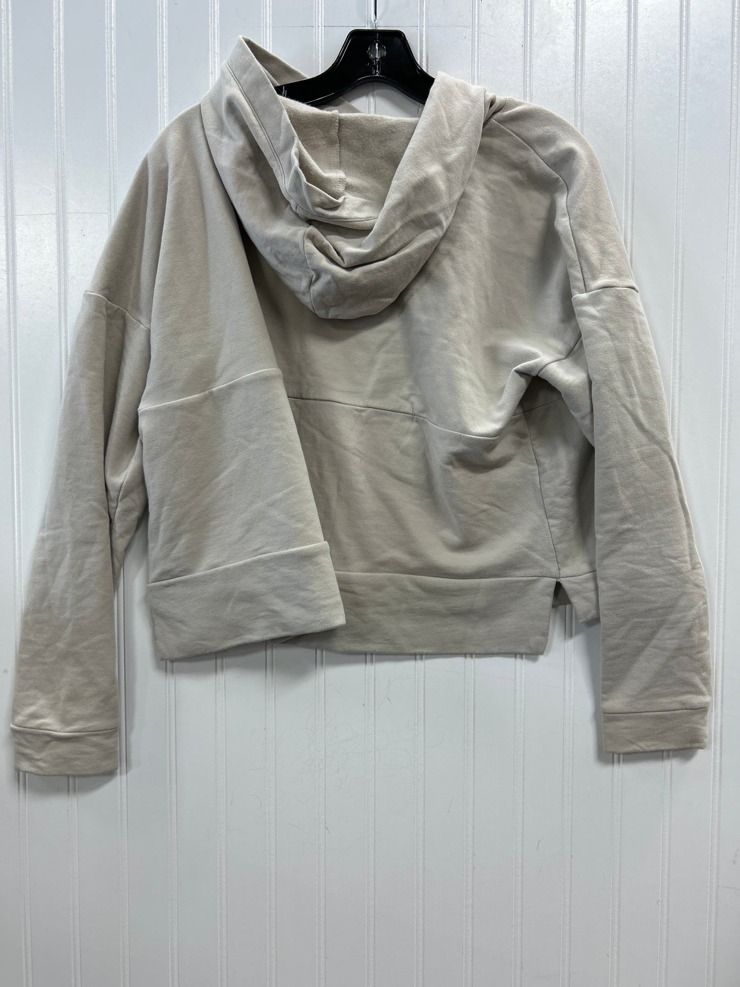 Athletic Sweatshirt Hoodie By Flx In Cream, Size:L