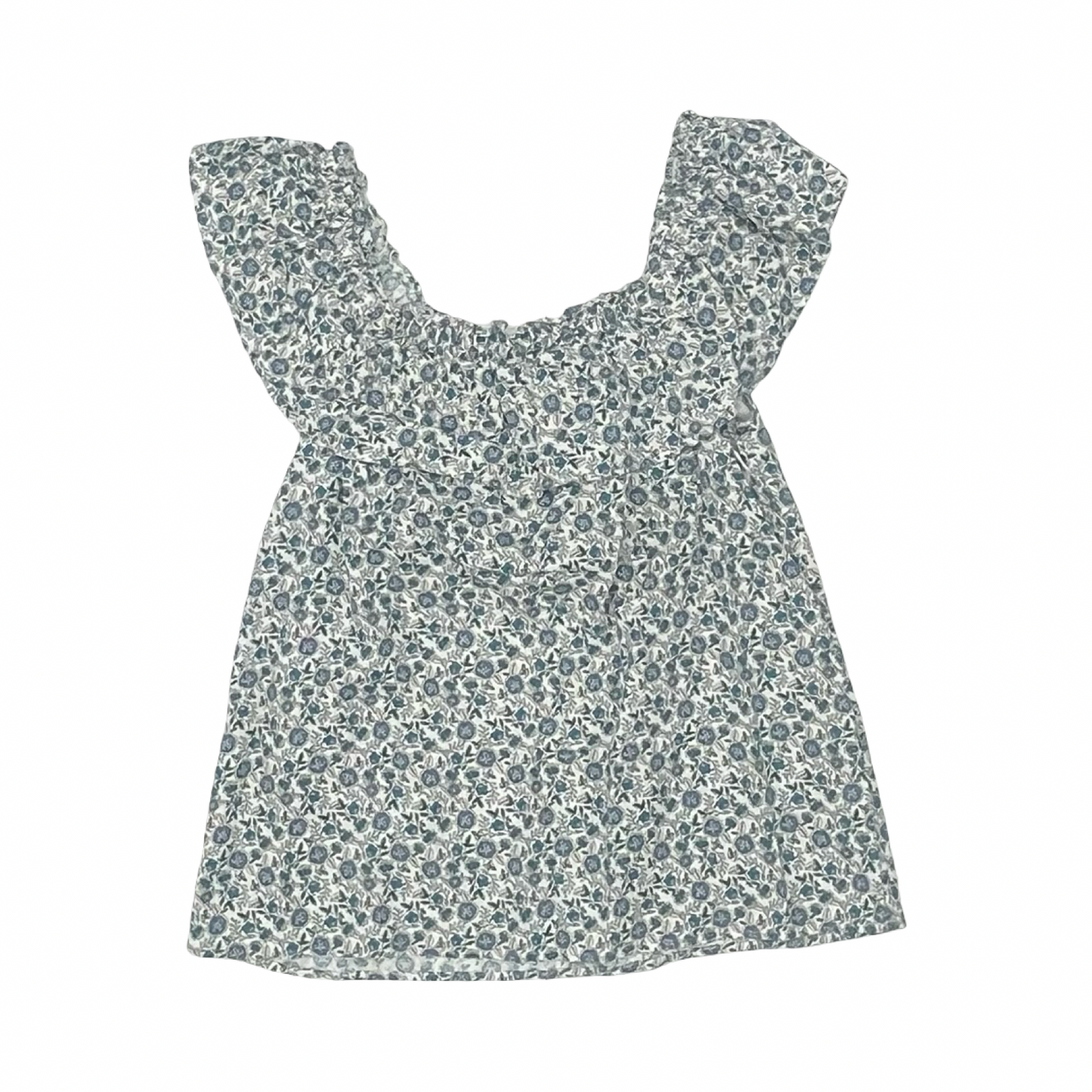 Top Sleeveless By Loft In Blue & White, Size:Xs