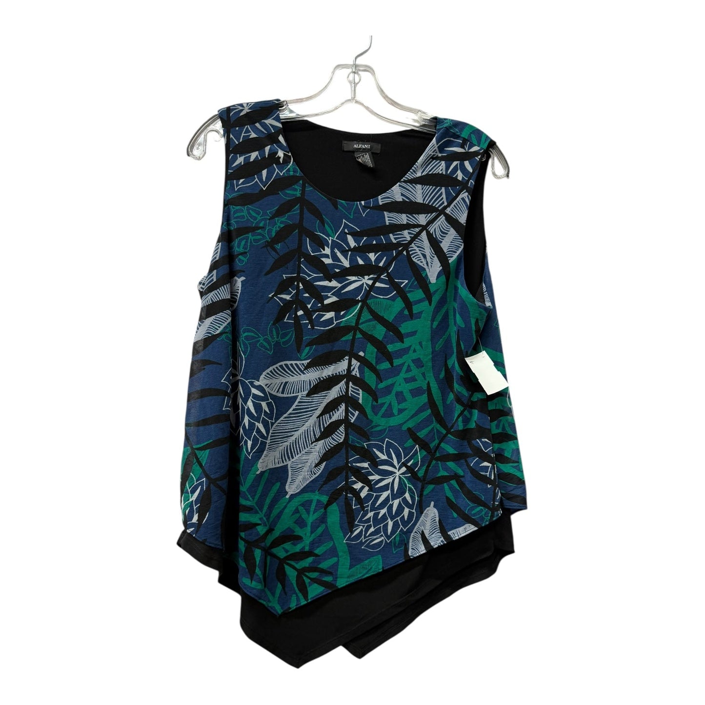 Top Sleeveless By Alfani In Blue, Size:M
