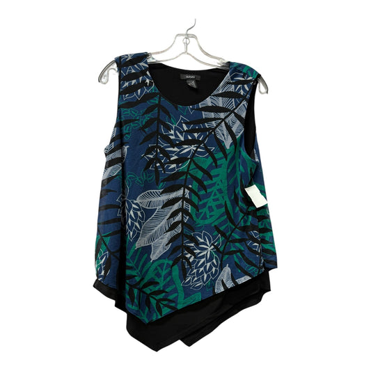 Top Sleeveless By Alfani In Blue, Size:M