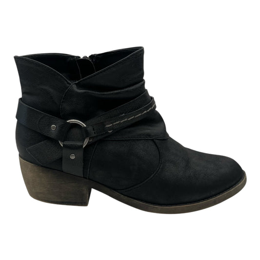 Boots Ankle Heels By Maurices In Black, Size:7