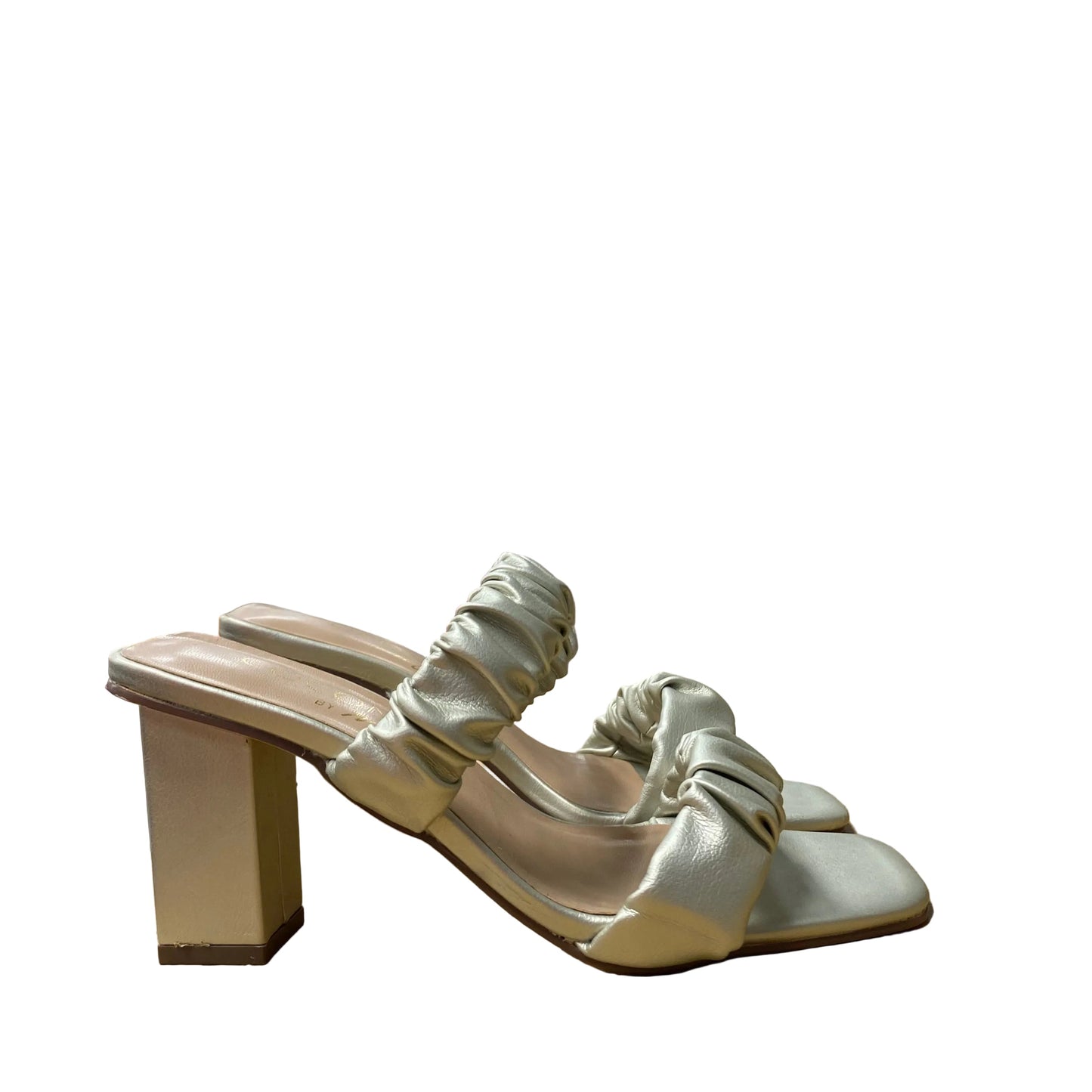Sandals Heels Block By Matisse In Gold, Size:6