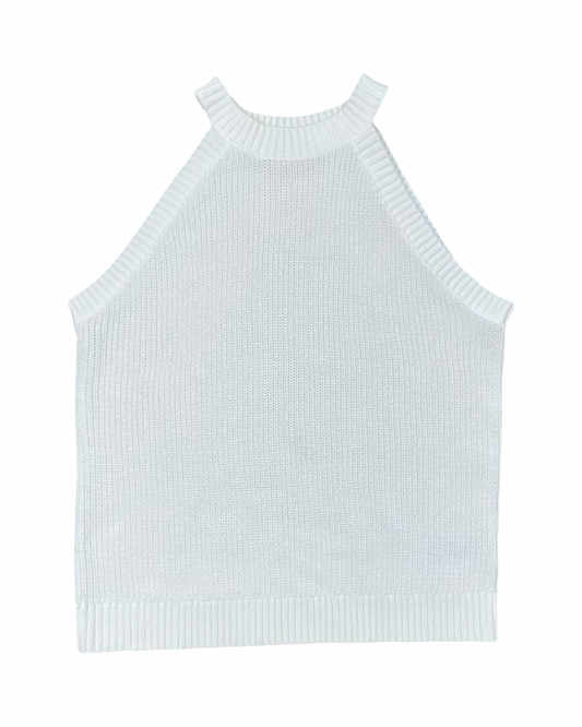 Top Sleeveless By Old Navy In White, Size:L