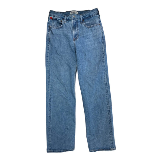 Jeans Straight By Abercrombie And Fitch In Blue Denim, Size:6