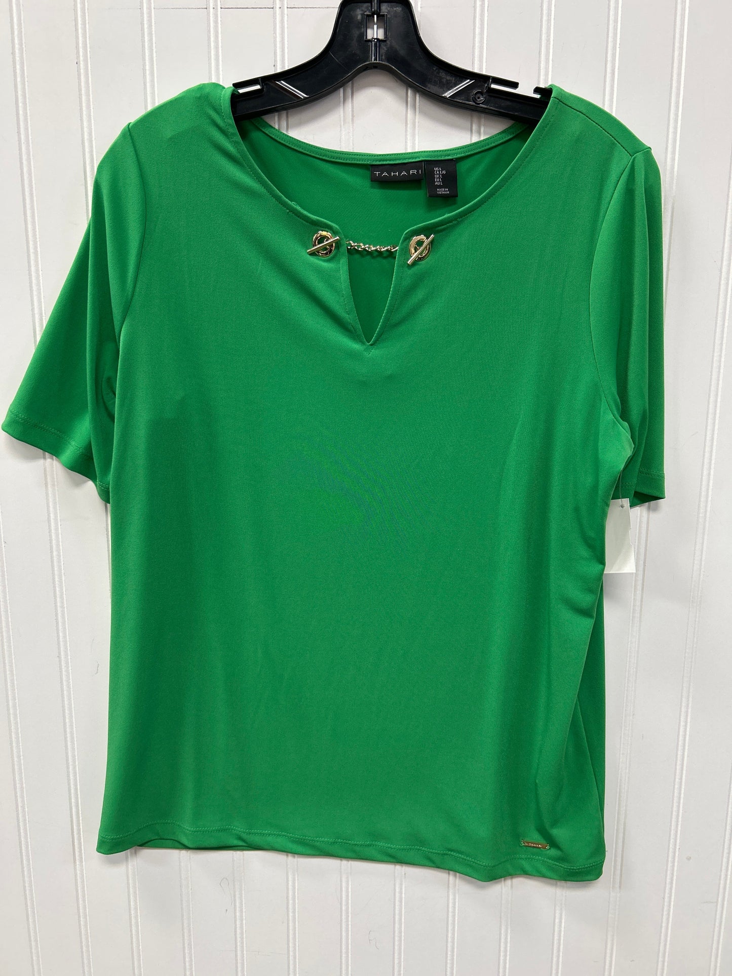 Top Ss By Tahari In Green, Size:L