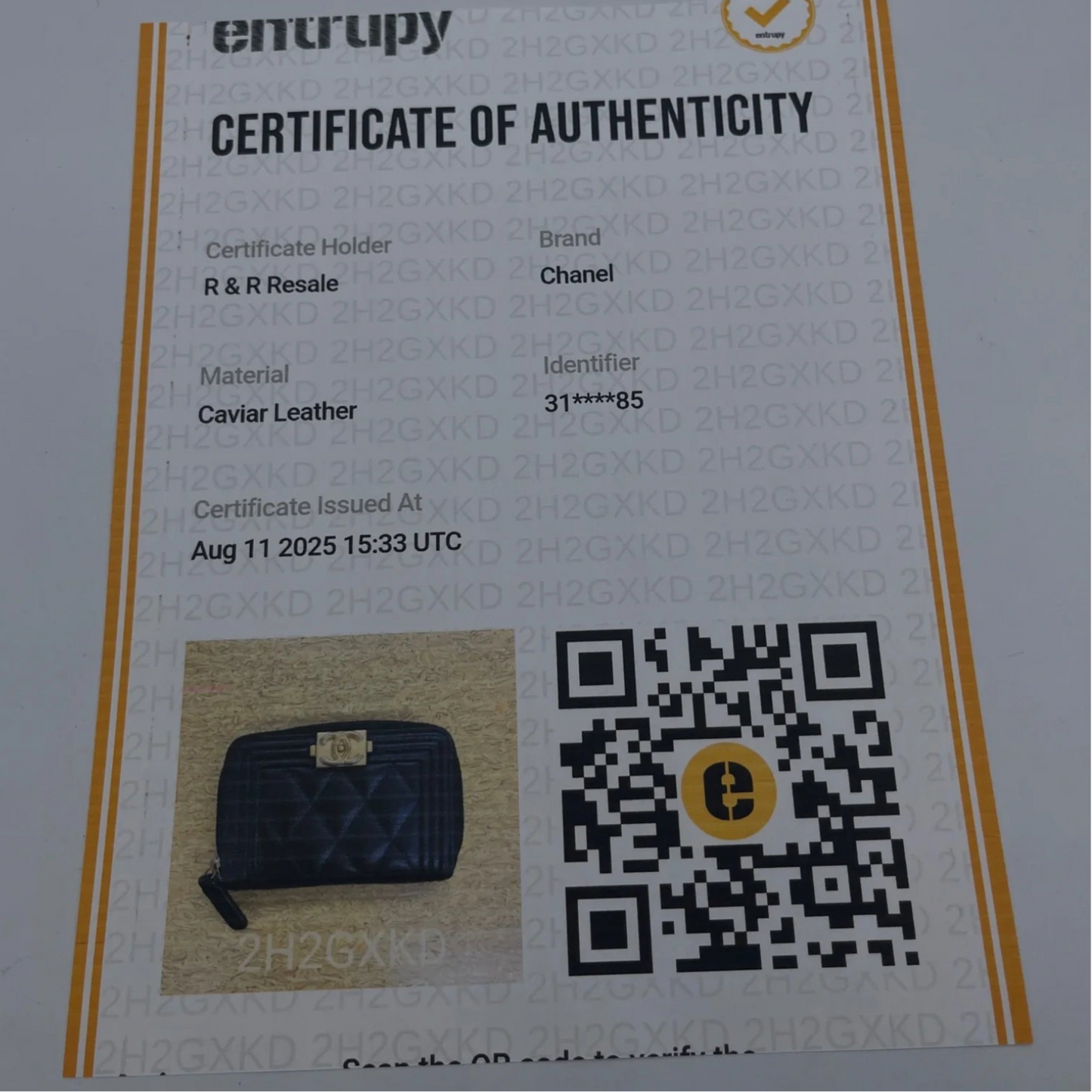 Wallet Luxury Designer By Chanel, Size: Medium