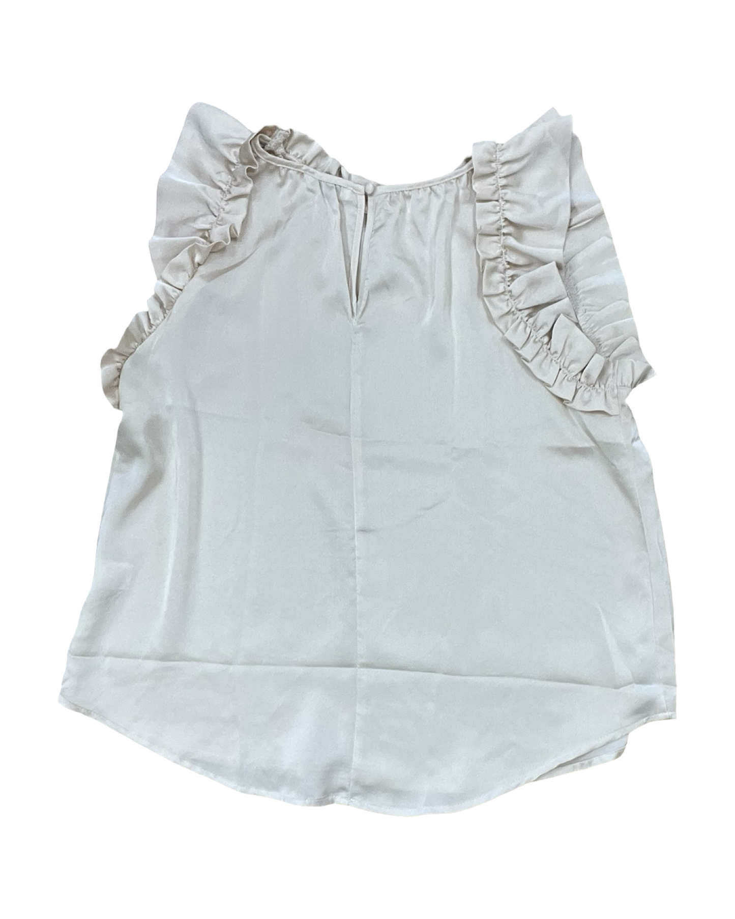Top Sleeveless By Workshop In Cream, Size:L