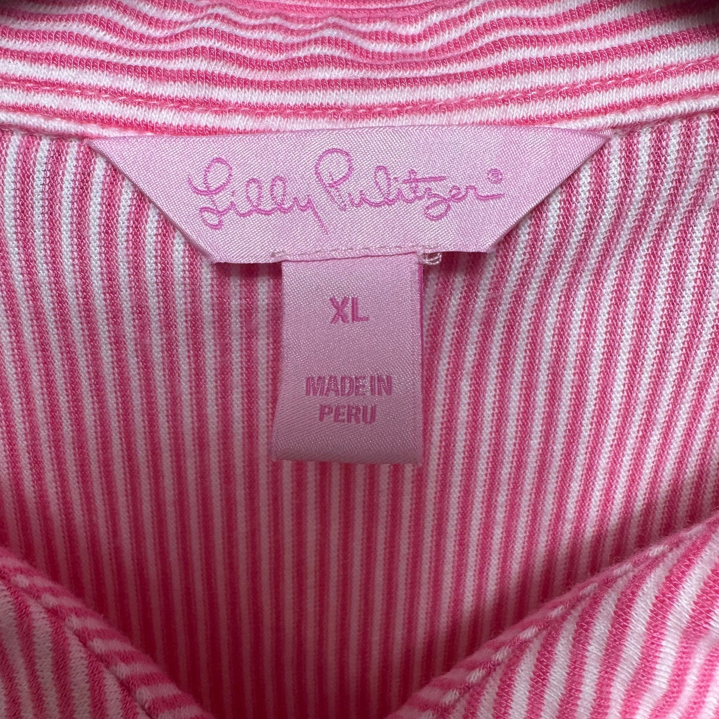 Top Sleeveless Designer By Lilly Pulitzer In Striped Pattern, Size: Xl