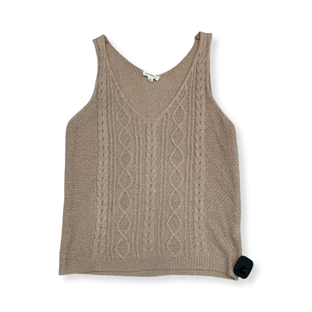 Top Sleeveless By Blu Pepper In Cream, Size:L