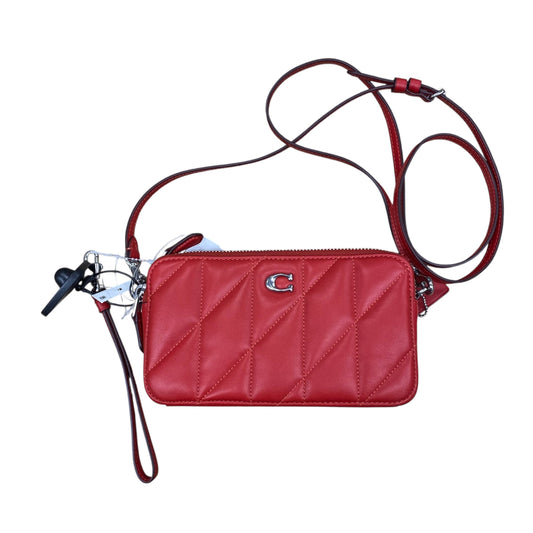 Handbag Designer By Coach In Red, Size:Small