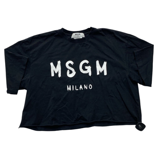 Top Ss Designer By MSGM In Black & White, Size:L