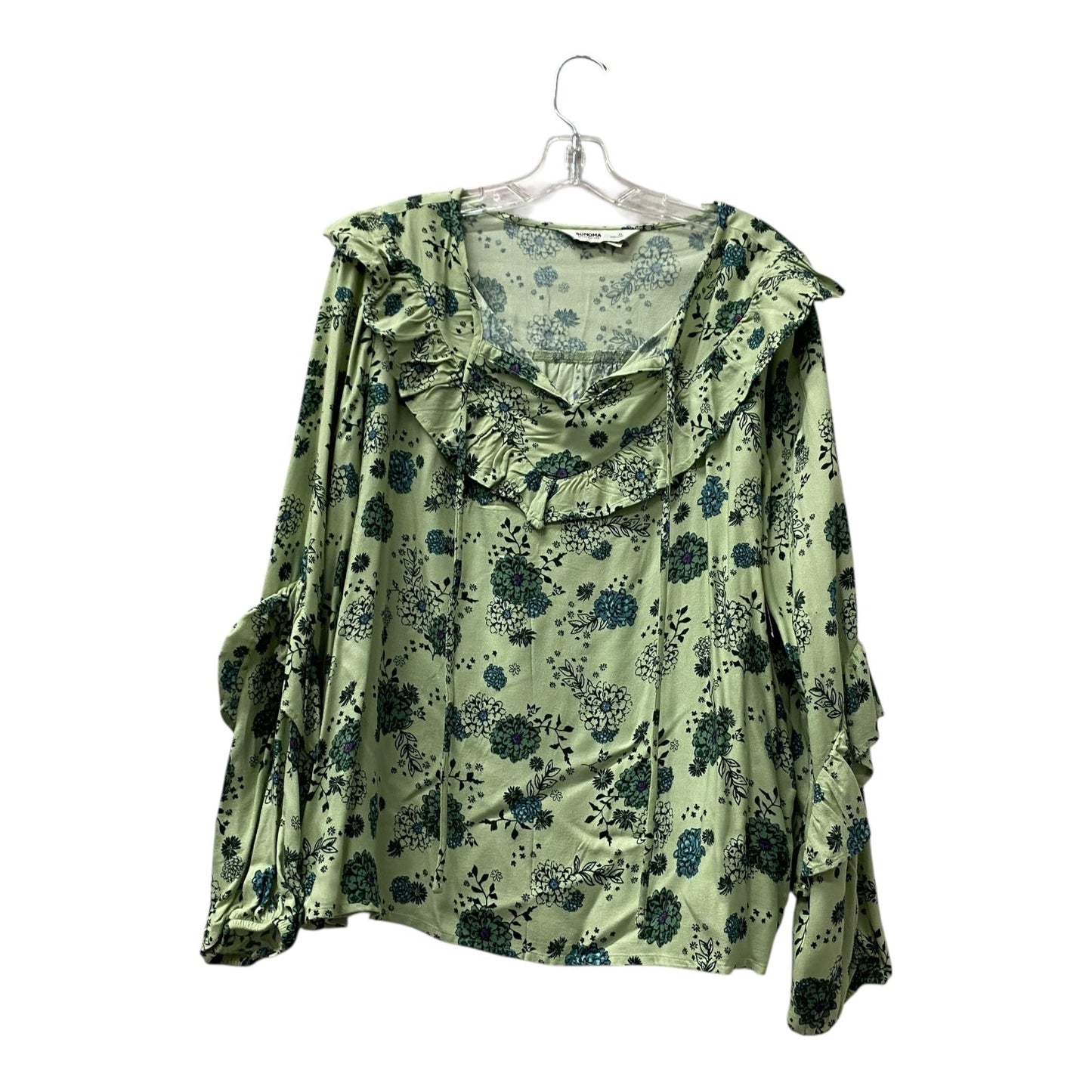 Top Ls By Sonoma In Green, Size:Xl