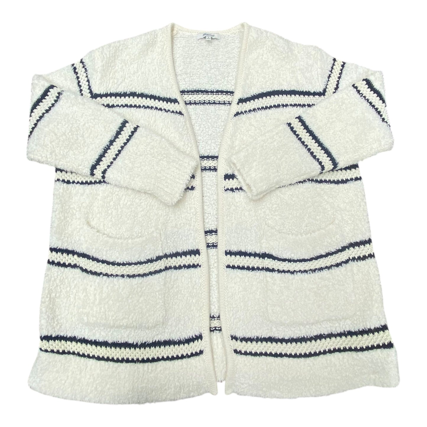 Sweater Cardigan By Madewell In Striped Pattern, Size:M