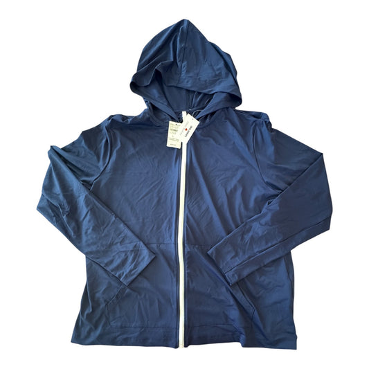 Sweatshirt Hoodie By Lands End In Navy, Size:L