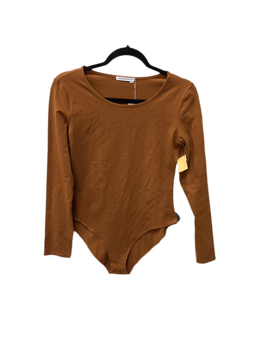 Bodysuit By Mangopop In Brown, Size:M