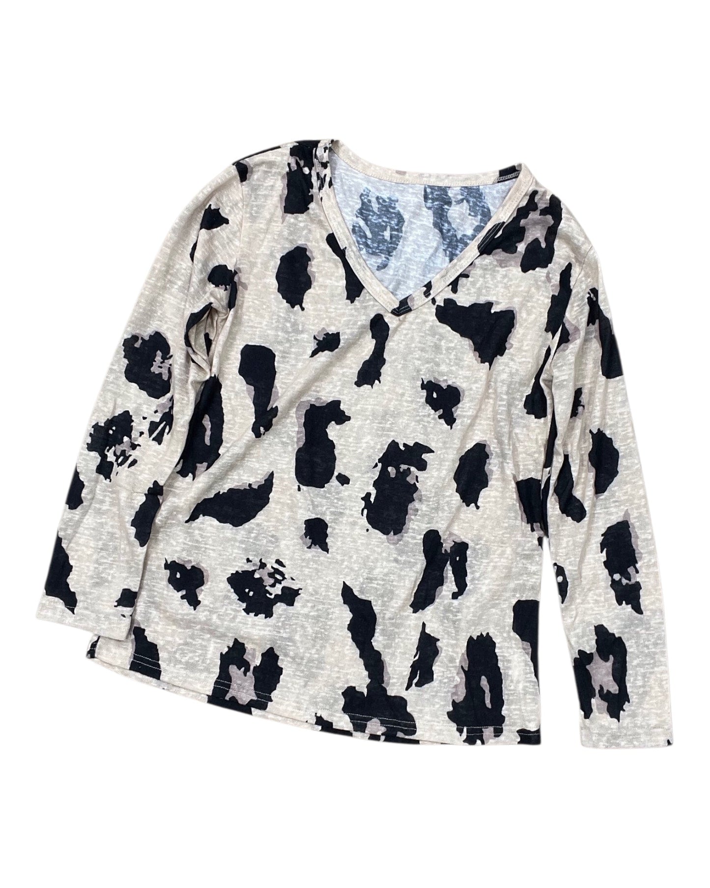 Top Ls By Clothes Mentor In Animal Print, Size:S