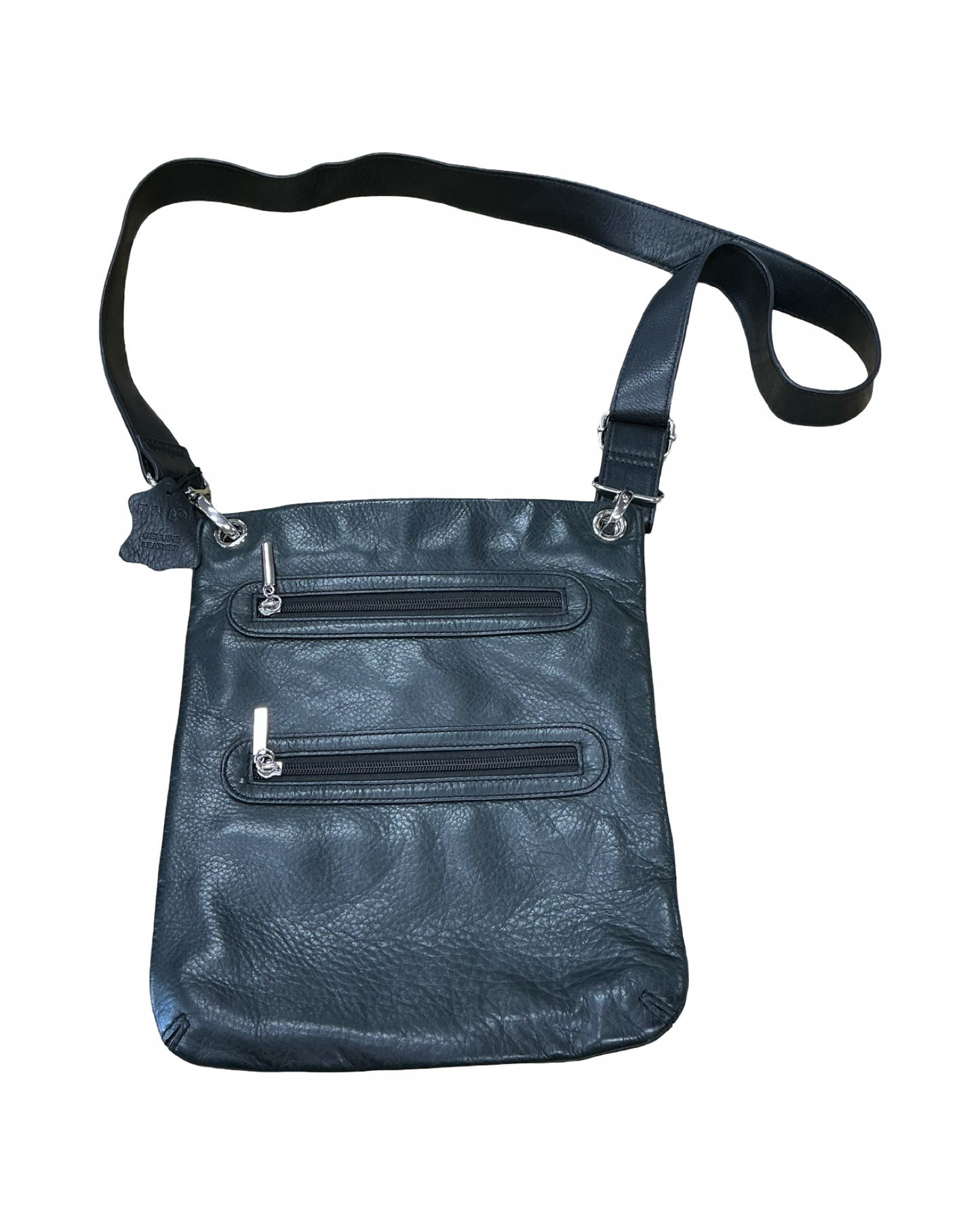 Crossbody Leather By Margot In Black, Size:Medium