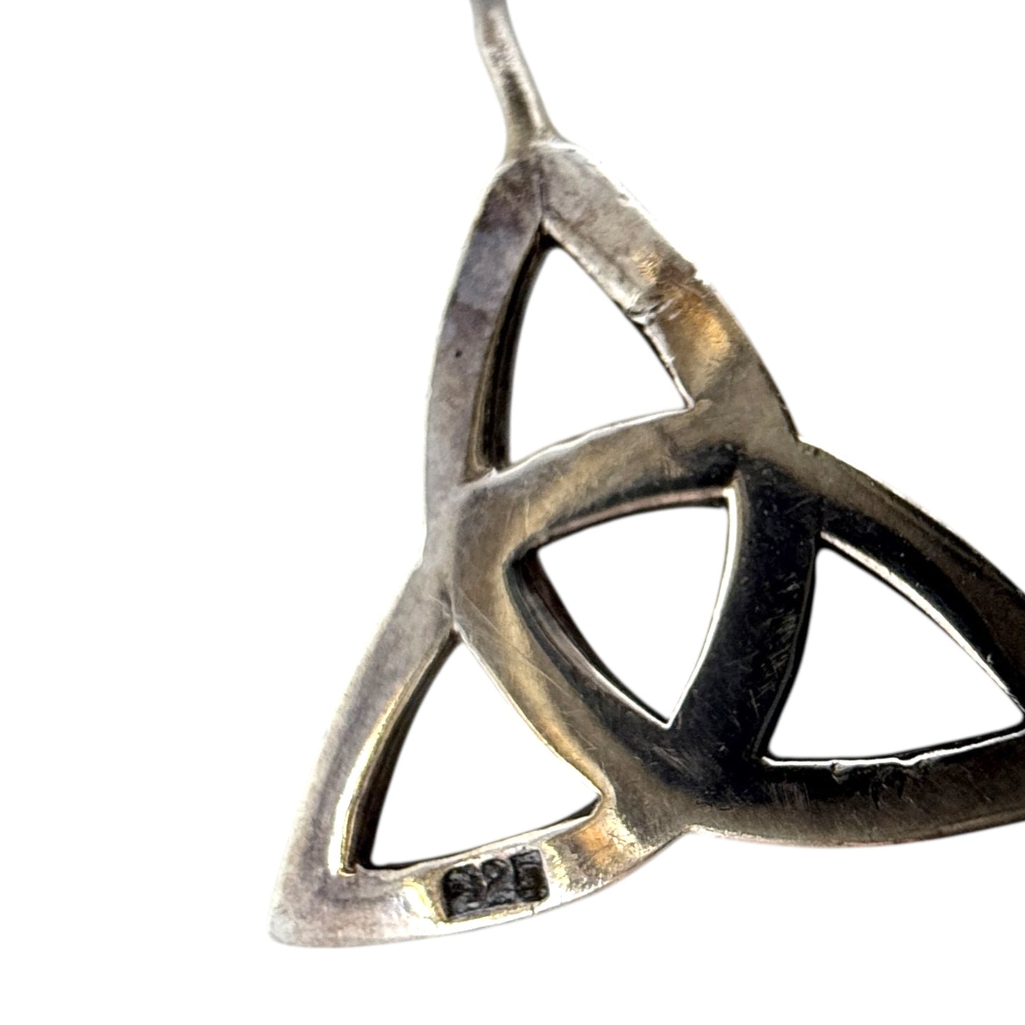 Sterling Silver Celtic Knot Drop Earrings