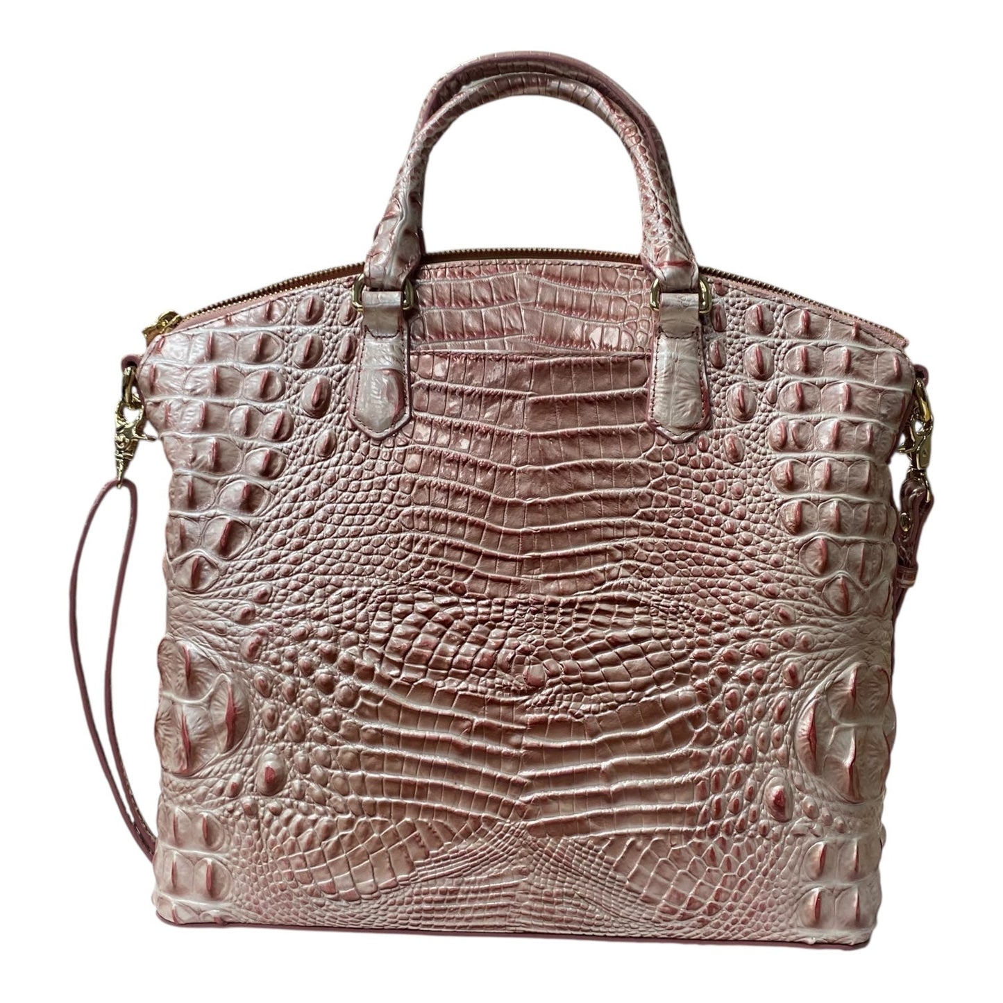 Handbag Designer By Brahmin In Pink, Size:Large