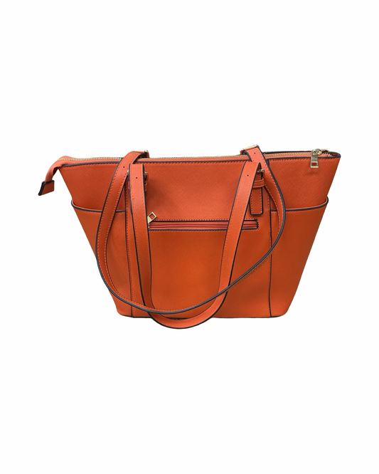 Handbag By Clothes Mentor In Orange, Size:Large