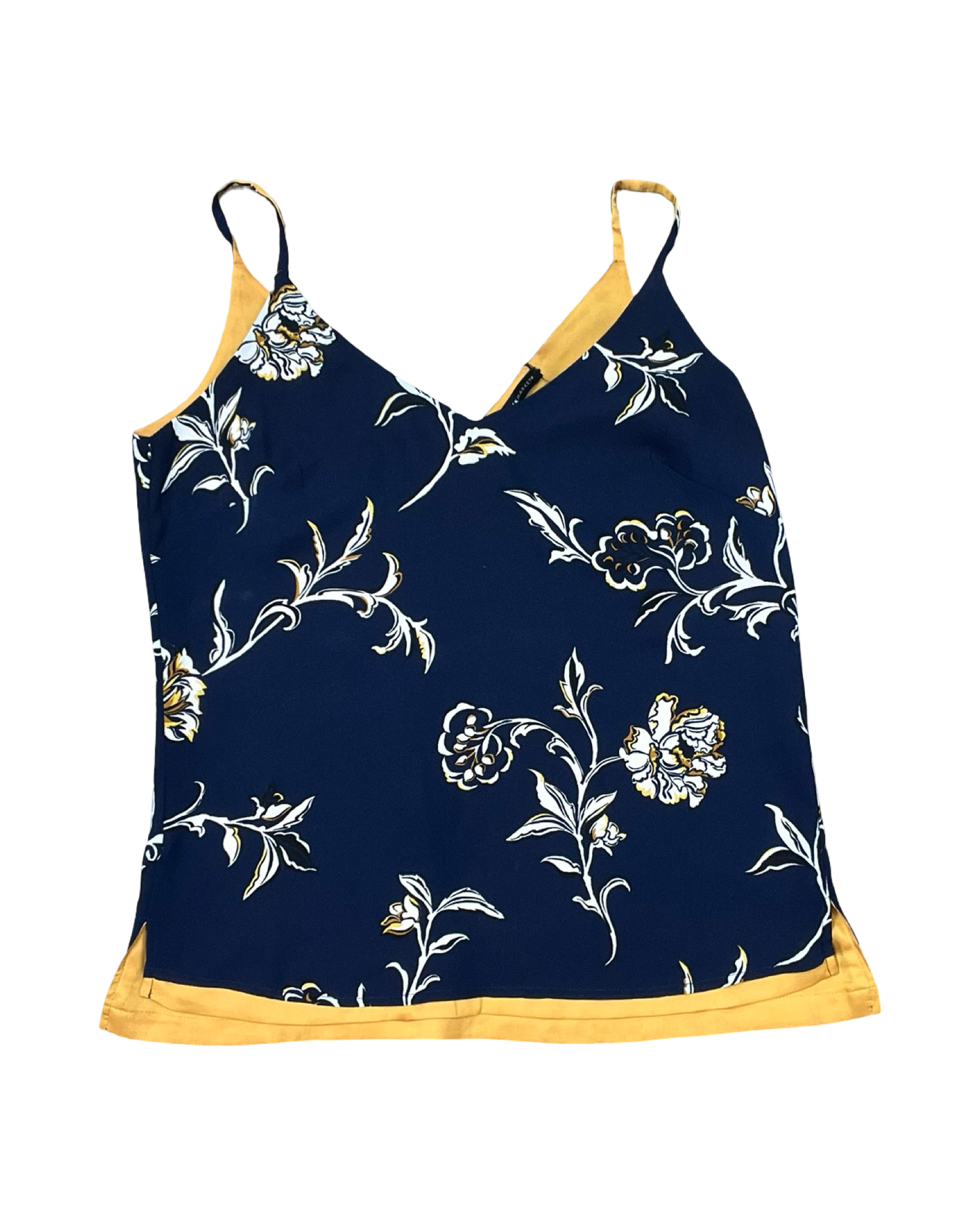Top Cami By White House Black Market In Blue & Yellow, Size:Xs