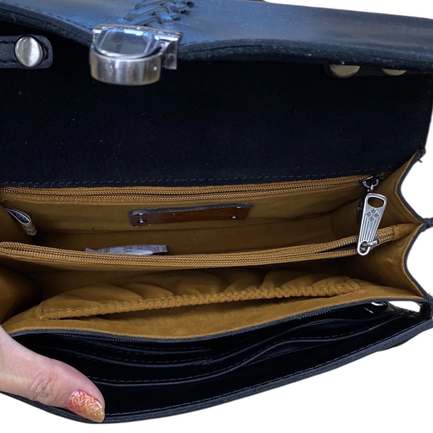 Handbag Designer By Patricia Nash In Black, Size:Medium