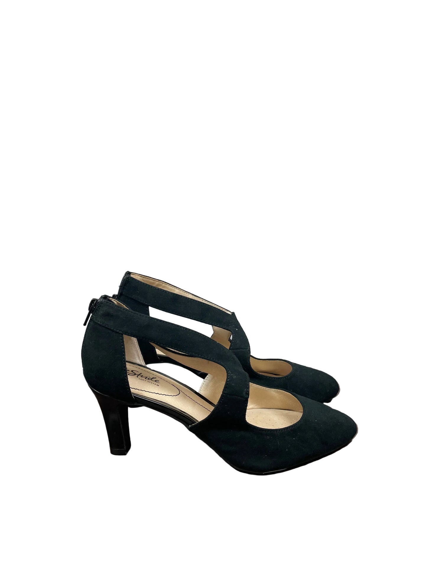 Shoes Heels Kitten By Life Stride In Black, Size:10