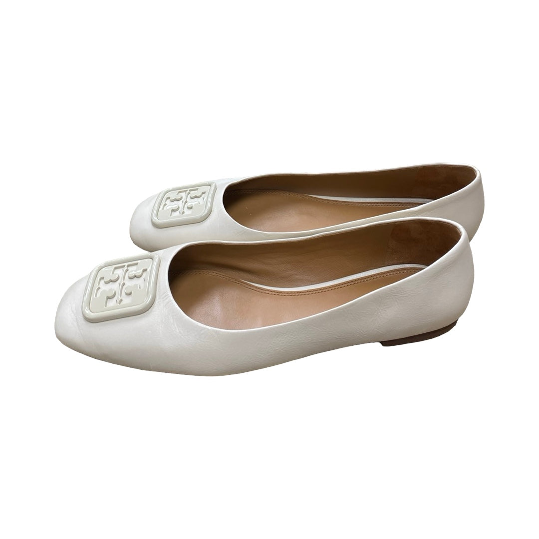 Shoes Designer By Tory Burch In Ivory, Size:10