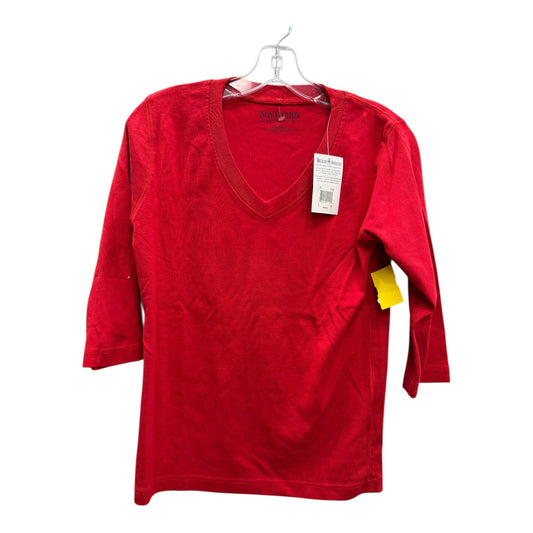 Top Ls Basic By NON FICTION In Red, Size:L