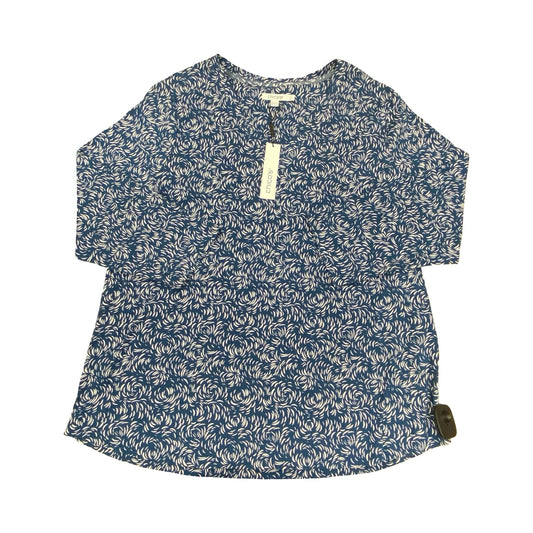 Top Ls By Chicos In Blue & White, Size:Xl