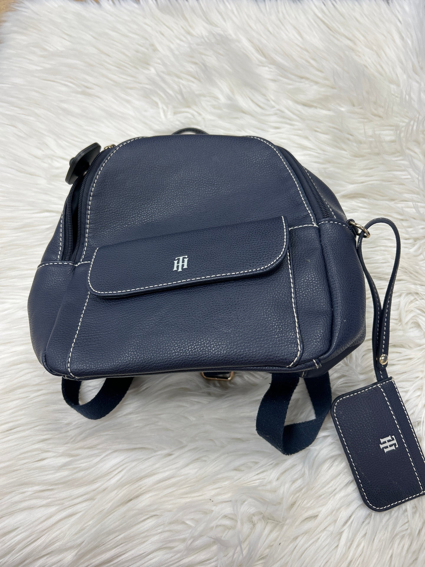 Backpack By Tommy Hilfiger In Navy, Size:Medium