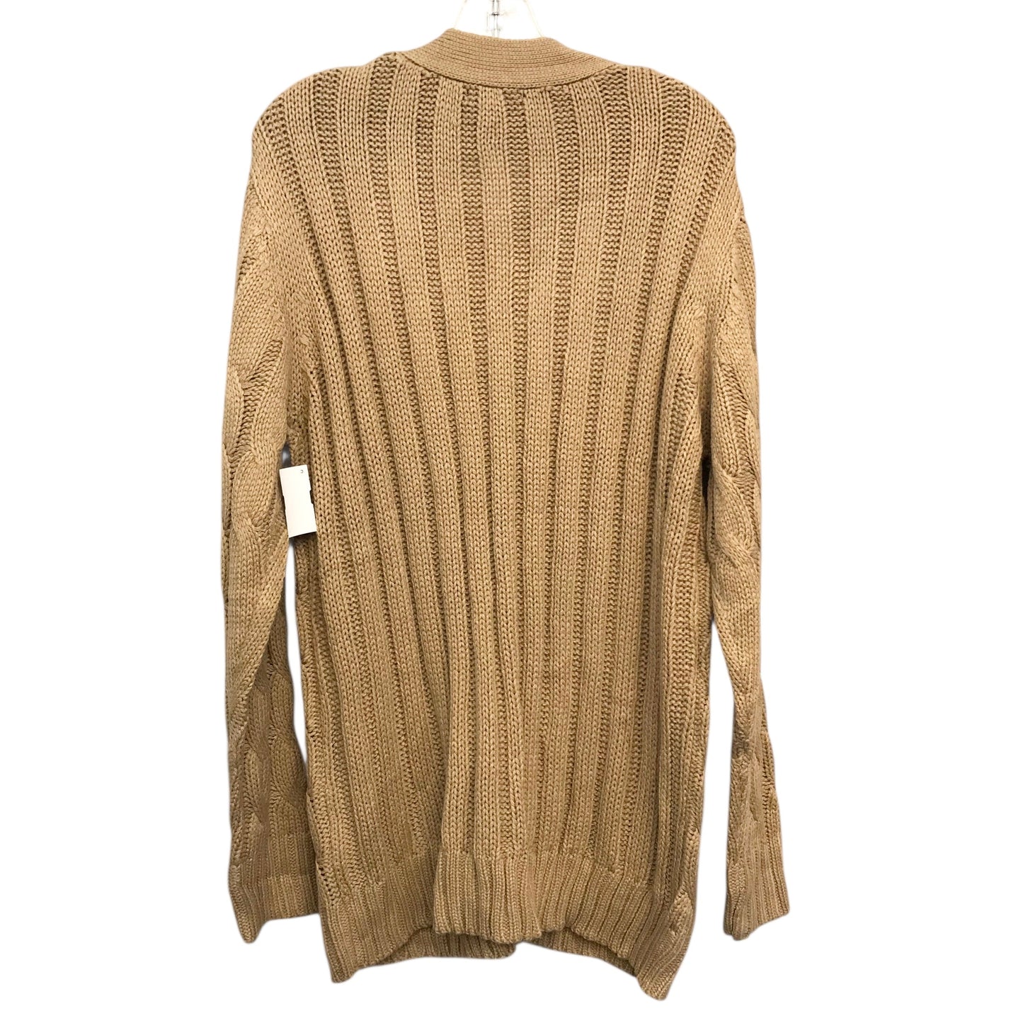 Sweater Cardigan By Prettygarden In Tan, Size:Xl