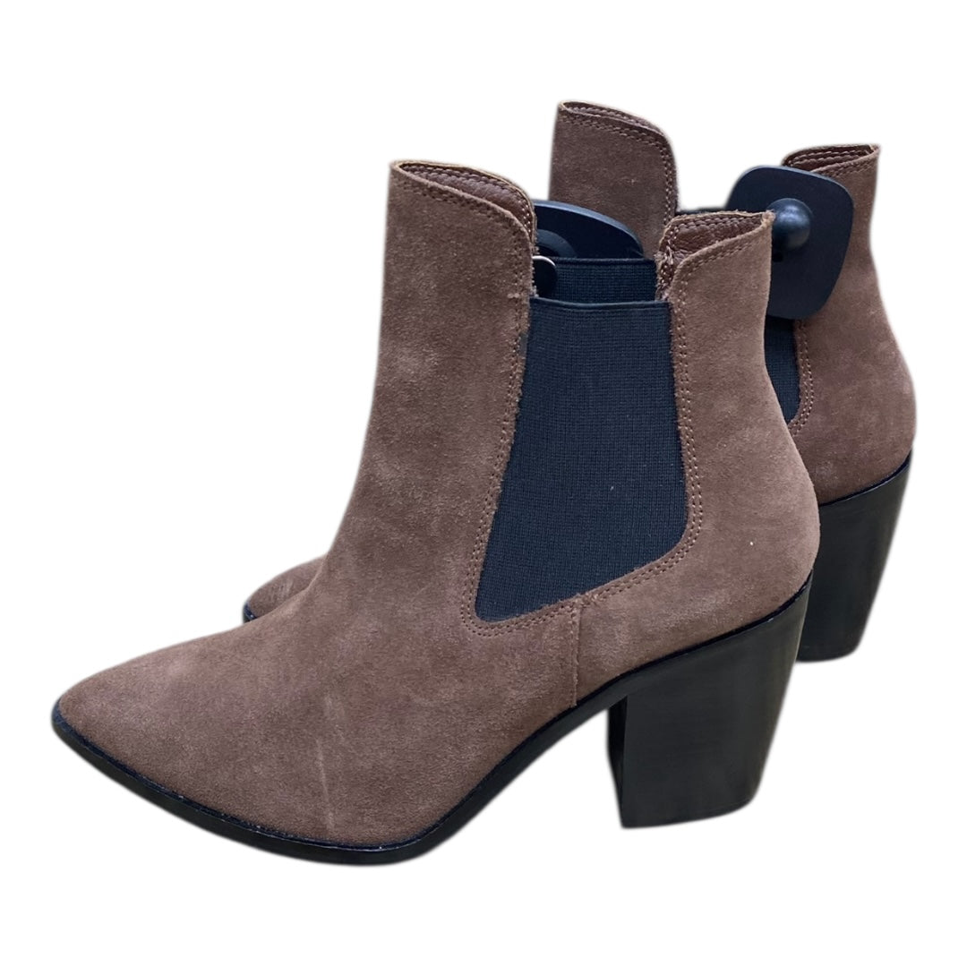 Boots Ankle Heels By Chinese Laundry In Brown, Size:6.5