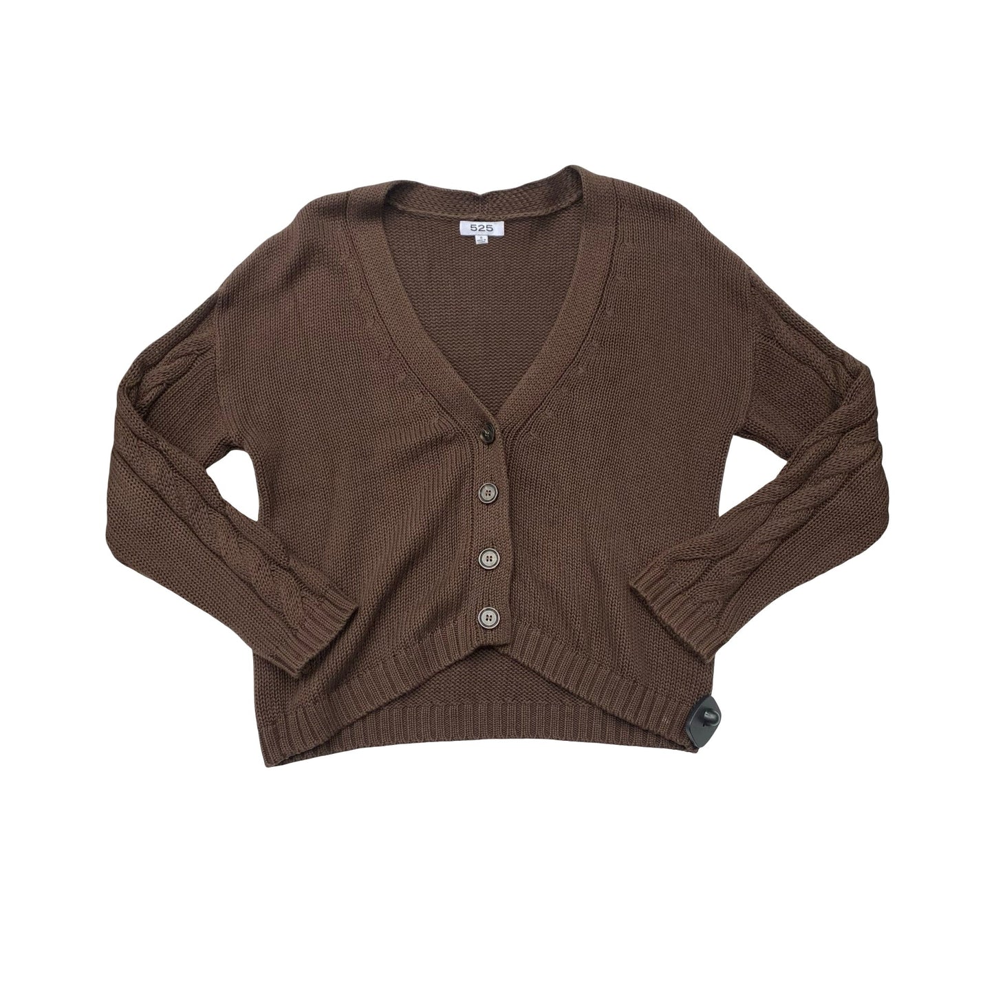 Sweater Cardigan By 525 In Brown, Size:S