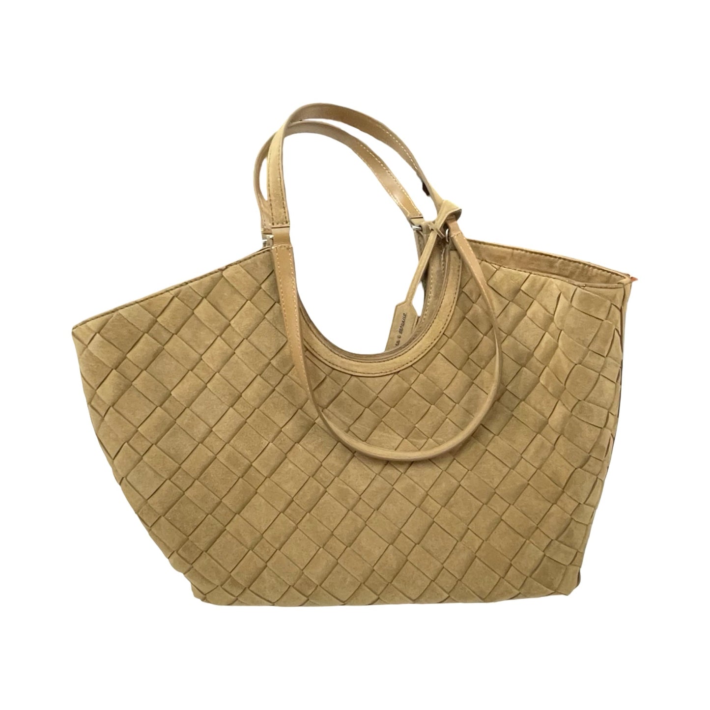 Handbag Leather By Cmc In Tan, Size:Large