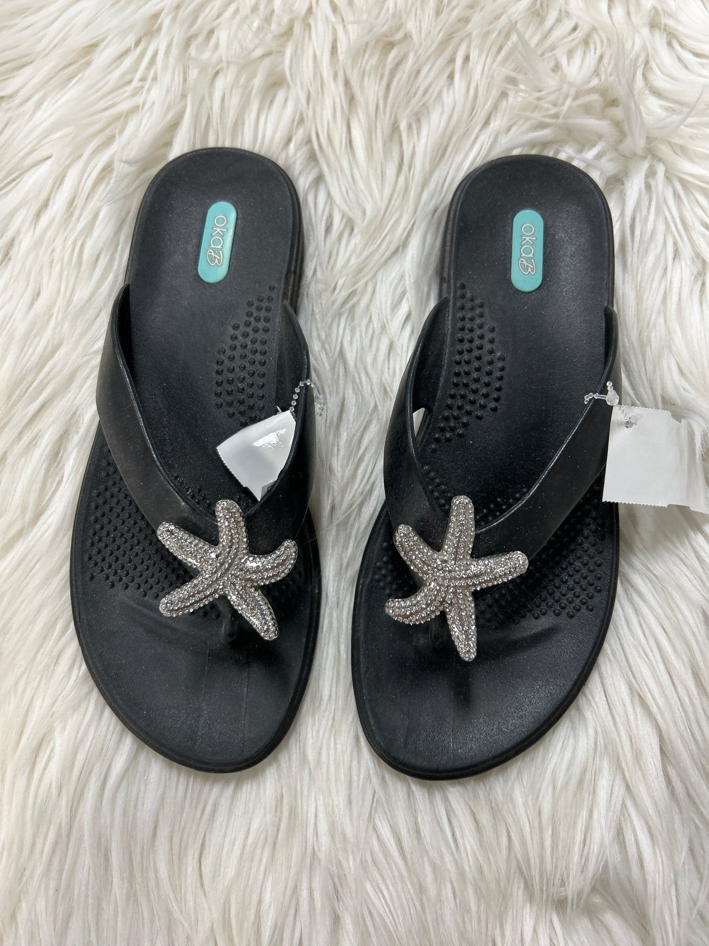 Sandals Flip Flops By Cmc In Black, Size:
