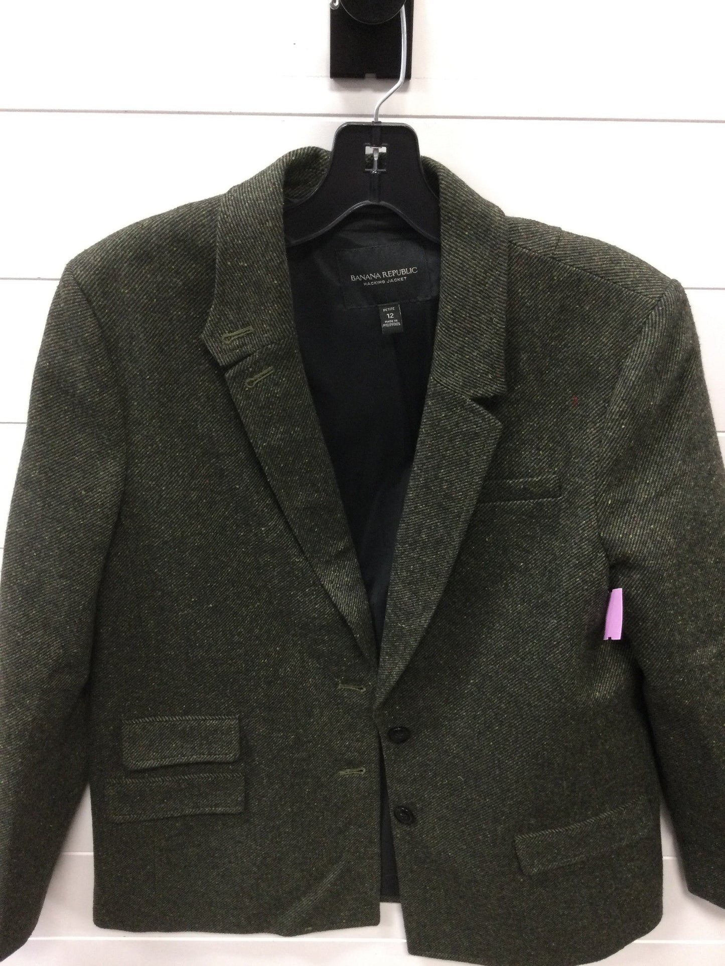 Blazer By Banana Republic In Green, Size:12P
