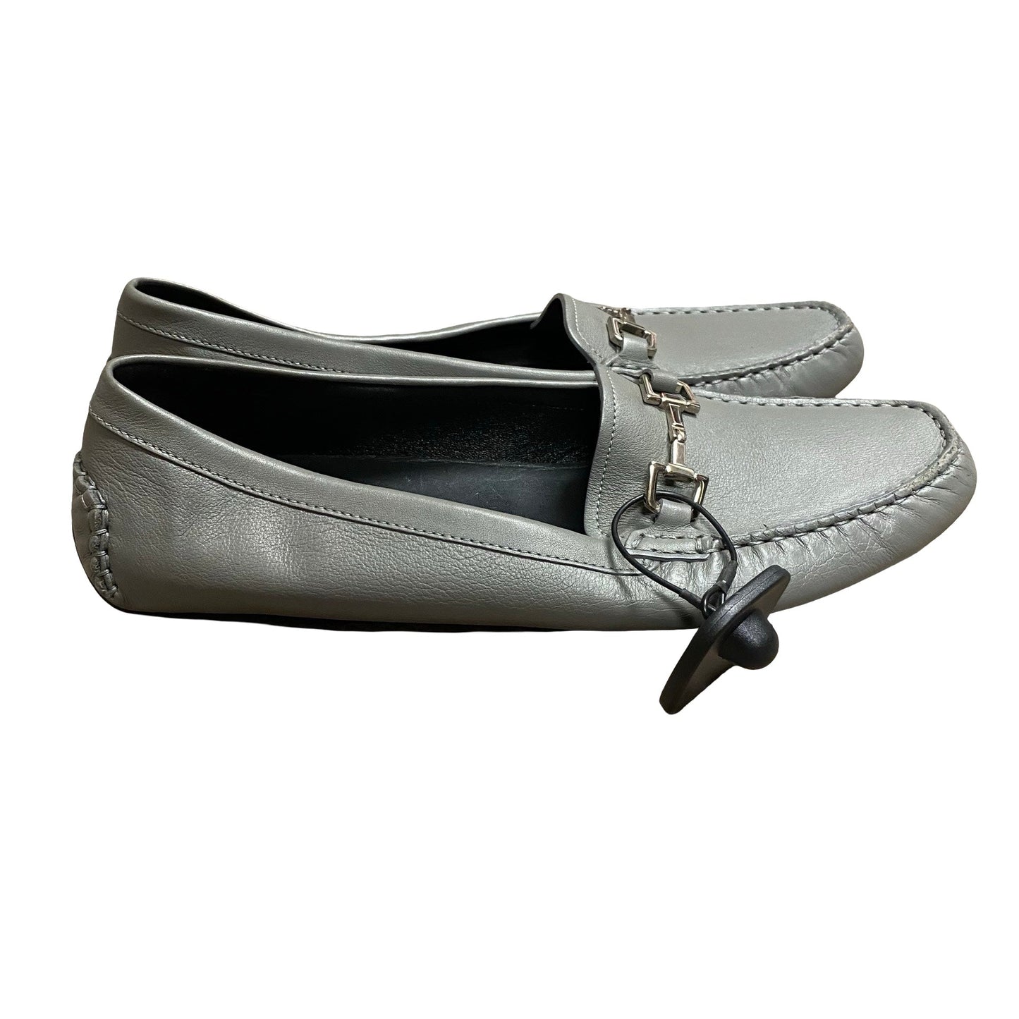 Shoes Luxury Designer By Gucci In Grey, Size:10.5