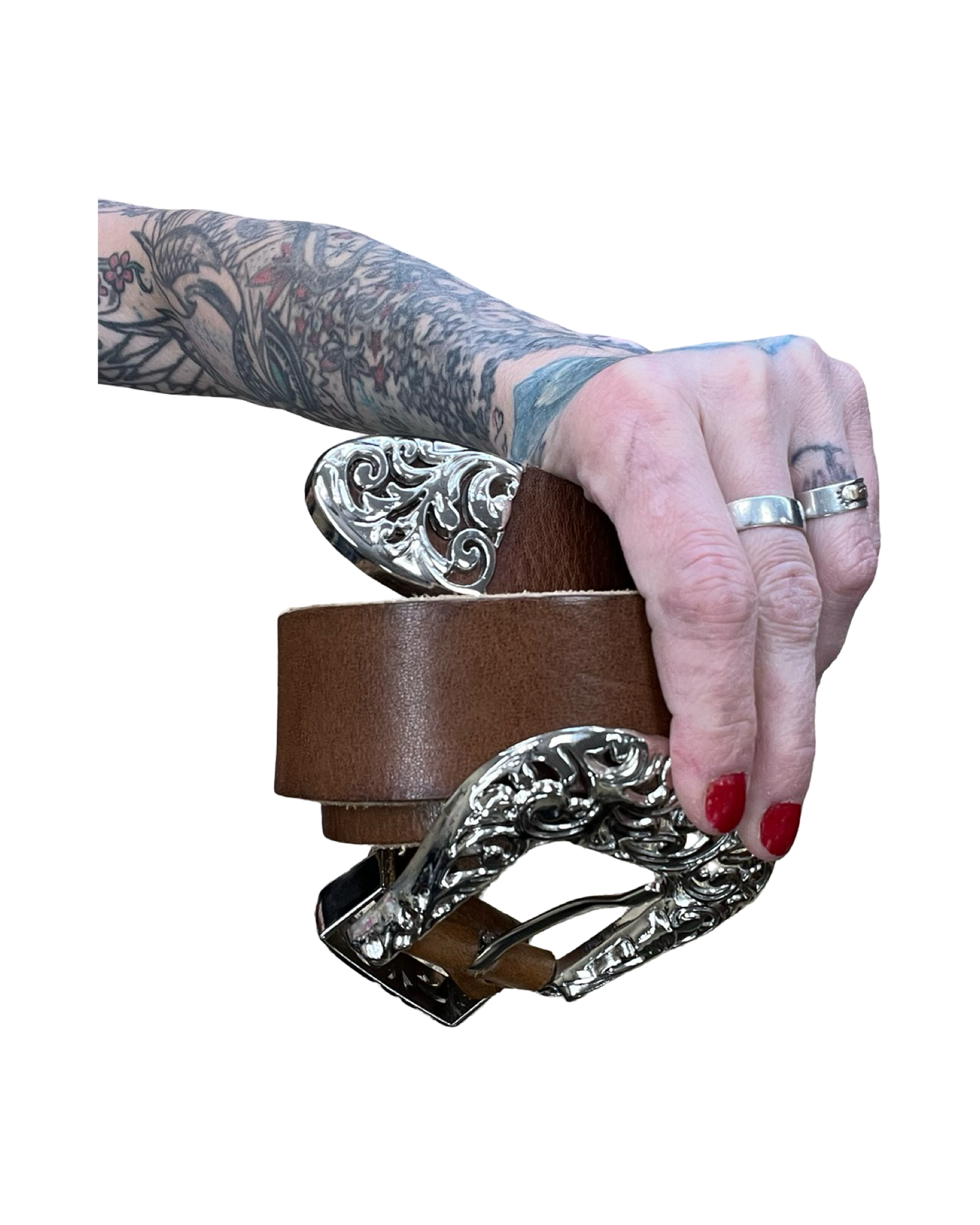 Belt By Clothes Mentor In Brown, Size:Xlarge