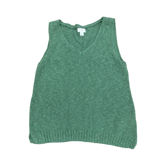 Top Sleeveless By J. Crew In Green, Size:S